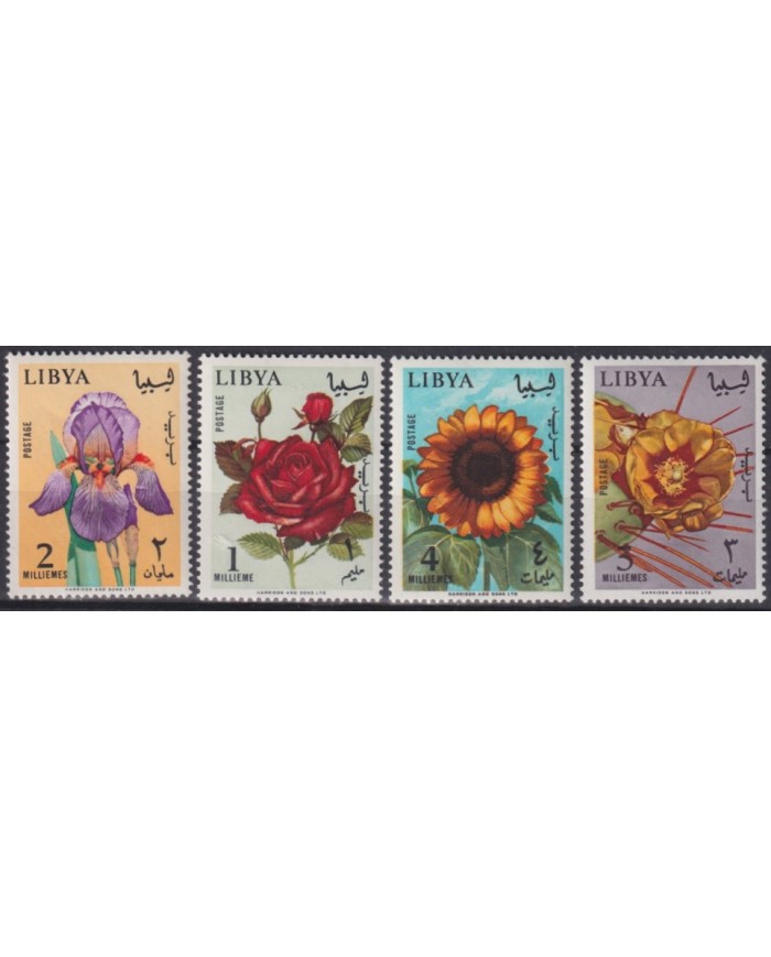 F-EX39935 LIBYA LIBIA MNH 1965 FLOWER FLORES.