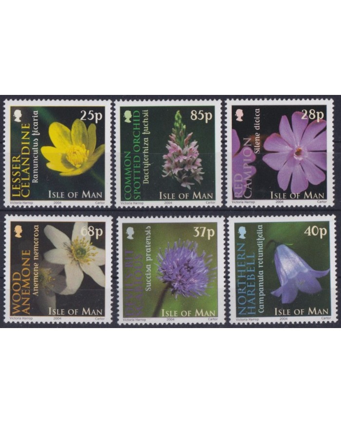 F-EX39955 MAN IS ENGLAND UK UNITED KINGDOM MNH 2004 FLOWER FLORES.