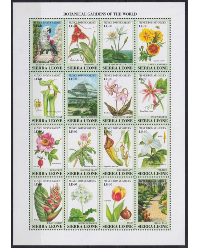 F-EX39798 SIERRA LEONE MNH FLOWER FLORES.