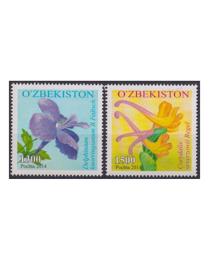 F-EX37391 UZBEKISTAN MNH 2014 FLOWER FLORES.