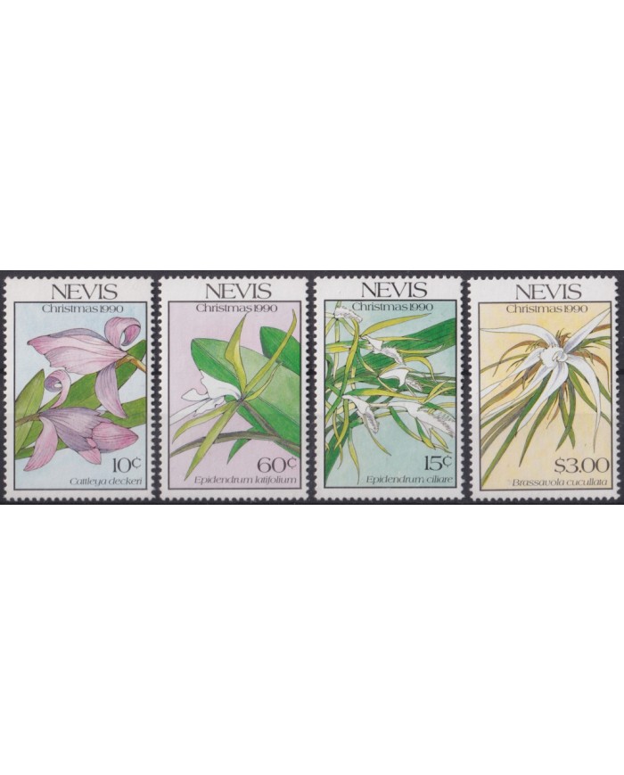 F-EX39968 NEVIS MNH 1990 FLOWER FLORES.