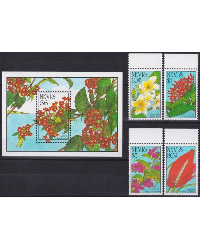 F-EX39967 NEVIS MNH 1993 FLOWER FLORES.