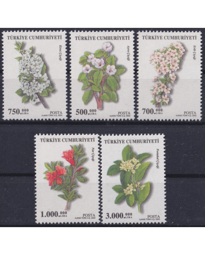 F-EX40000 TURKEY TURQUIA MNH 2003 FLOWER FLORES.
