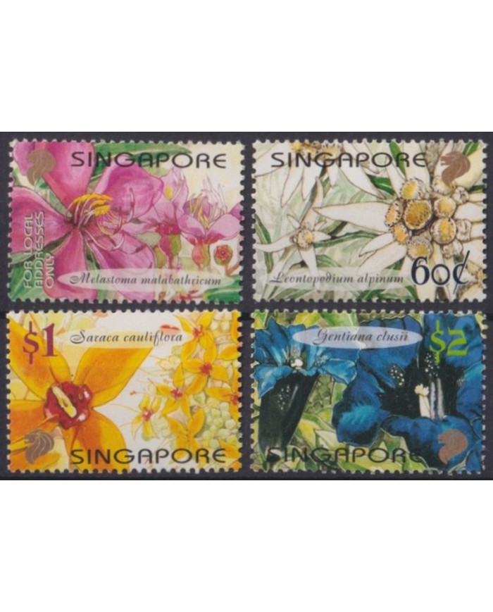 F-EX40012 SINGAPORE MNH 2001 FLOWER FLORES ORCHILD ORQUIDEAS.