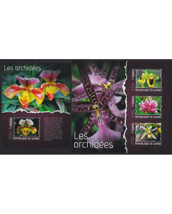 F-EX39779 GUINEA GUINEE MNH 2014 ORCHILD ORQUIDEAS FLOWER FLORES.