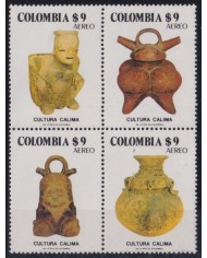 F-EX35560 COLOMBIA MNH 1981 CALIMA CULTURE ARCHEOLOGY POTTERY.