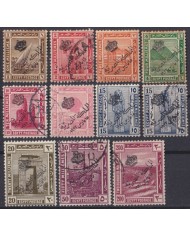 F-EX33609 EGYPT EGIPTO SURCHARGE STAMPS LOT USED.