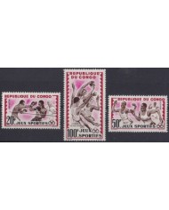 F-EX33641 CONGO MNH 1962 AFRICAN GAMES BOXING ATHLETISM BASKET.