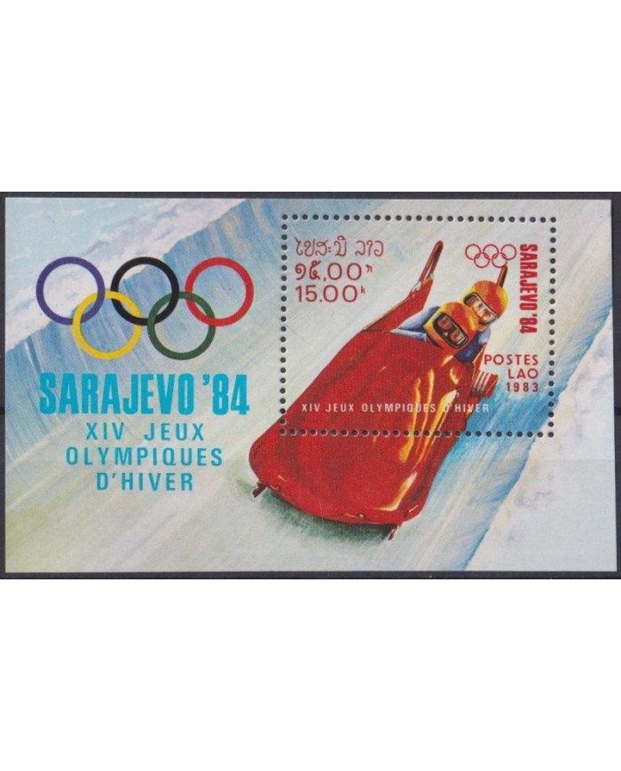 F-EX33676 LAOS MNH 1983 WINTER OLYMPIC GAMES SARAJEVO.
