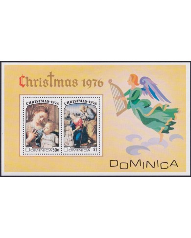 F-EX33652 DOMINICA MNH 1976 CHRISTMAS NAVIDAD ART PAINTING RELIGION RAPHAEL COREGGIO.