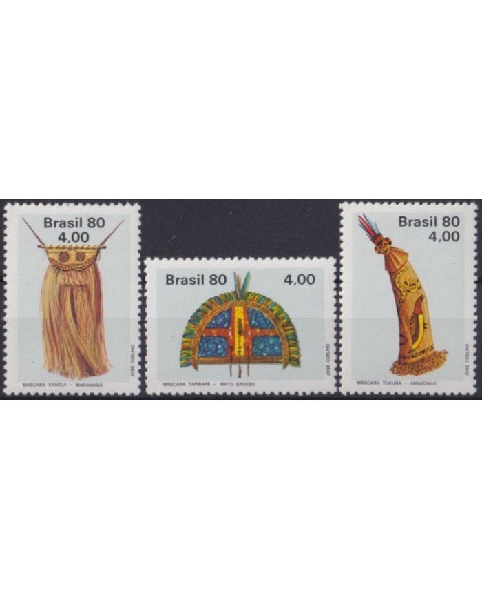 F-EX33709 BRAZIL BRASIL MNH 1980 ETHNIC INSTRUMENTS.