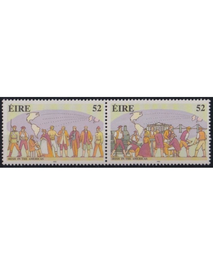 F-EX35795 IRELAND EIRE 1992 MNH DISCOVERY IRISH IN AMERICA.