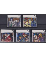 F-EX35867 UK ENGLAND MNH 1992 CHRISTMAS NAVIDAD RELIGION MEDIEVAL STAINED GLASS PAINTING.