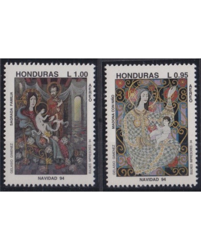 F-EX35876 HONDURAS MNH 1994 CHRISTMAS NAVIDAD RELIGION ART PAINTING GELASIO GIMENEZ.