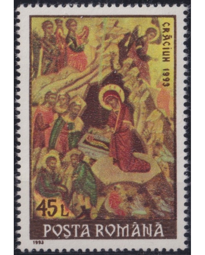 F-EX36067 RUMANIA MNH 1993 CHRISTMAS NAVIDAD RELIGION ART PAINTING RENAISSENCE.