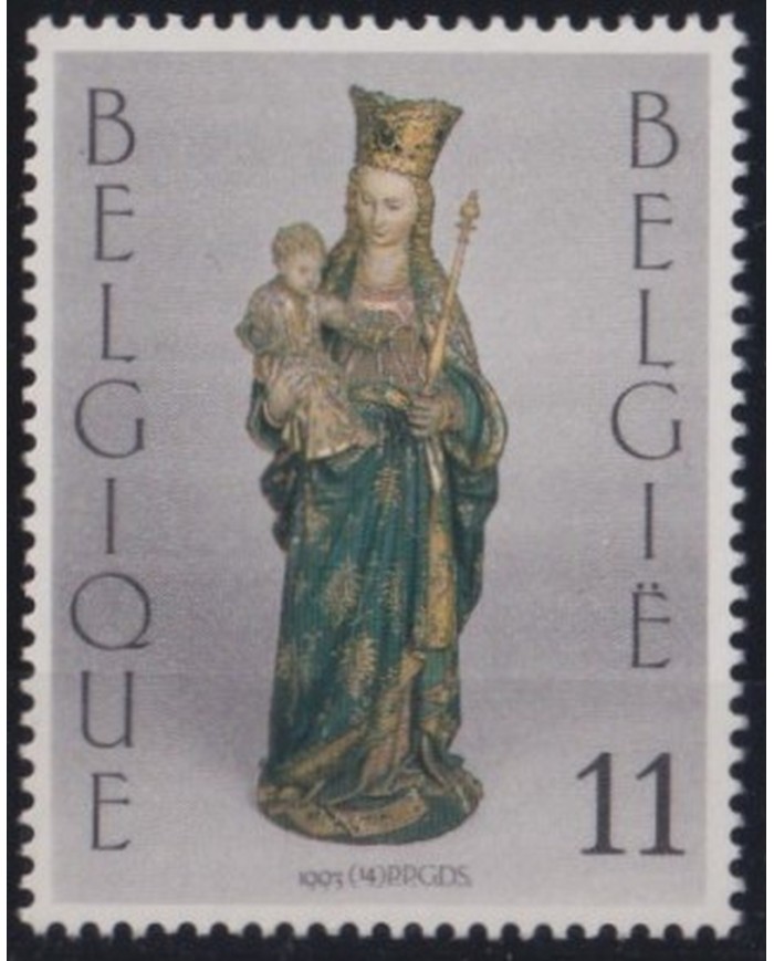 F-EX36125 BELGIUM BELGIQUE MNH 1993 CHRISTMAS NAVIDAD RELIGION ART VIRGEN SCULTURE.
