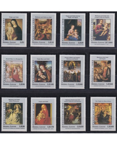 F-EX35920 SIERRA LEONE MNH 1993 CHRISTMAS NAVIDAD ART PAINTING VAN DER WEYDEN LOCHNER RANAISSANCE.