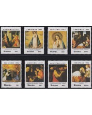 F-EX35928 UGANDA MNH 1992 CHRISTMAS NAVIDAD ART PAINTING RELIGION ZURBARAN RANAISSANCE.