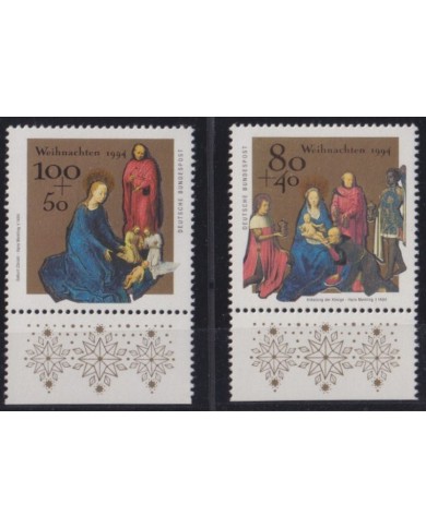 F-EX35802 GERMANY MNH 1994 CHRISTMAS NAVIDAD ART RENAISSENCE HANS MEMLING.