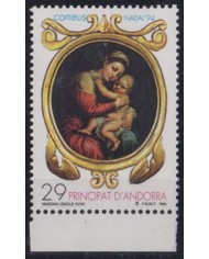 F-EX35803 ANDORRA MNH 1994 CHRISTMAS NAVIDAD ART RENAISSENCE MADONNA PAINTING