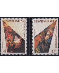 F-EX36109 URUGUAY MNH 1993 CHRISTMAS NAVIDAD ART RELIGION PAINTING.