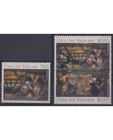 F-EX36111 VATICAN MNH 1994 CHRISTMAS NAVIDAD ART RELIGION TINTORETTO PAINTING.