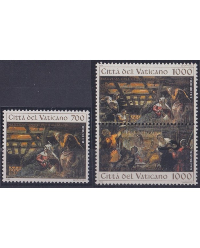 F-EX36111 VATICAN MNH 1994 CHRISTMAS NAVIDAD ART RELIGION TINTORETTO PAINTING.