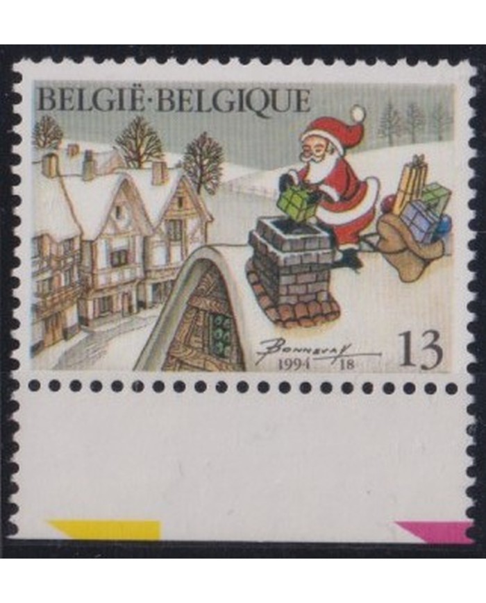 F-EX36128 BELGIUM BELGIQUE MNH 1994 CHRISTMAS NAVIDAD ART RELIGION DRAWING PAPA NOEL.