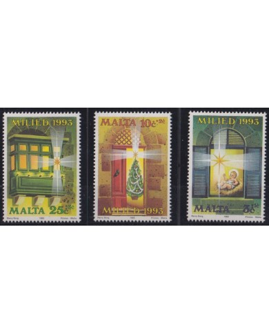 F-EX36020 MALTA MNH 1993 CHRISTMAS NAVIDAD RELIGION DRAWING NOEL.