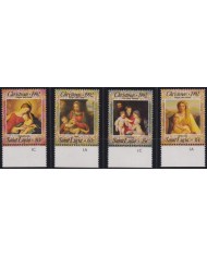 F-EX36076 ST LUCIA MNH 1992 CHRISTMAS NAVIDAD ART RELIGION RUBENS DELAROCHE PAINTING.