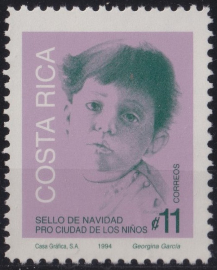 F-EX36131 COSTA RICA MNH 1994 CHRISTMAS NAVIDAD PRO- CIUDAD DE LOS NIÑOS.