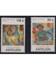 F-EX35815 NEDERLAND ANTILLES MNH 1993 CHRISTMAS NAVIDAD RELIGION DRAWING.