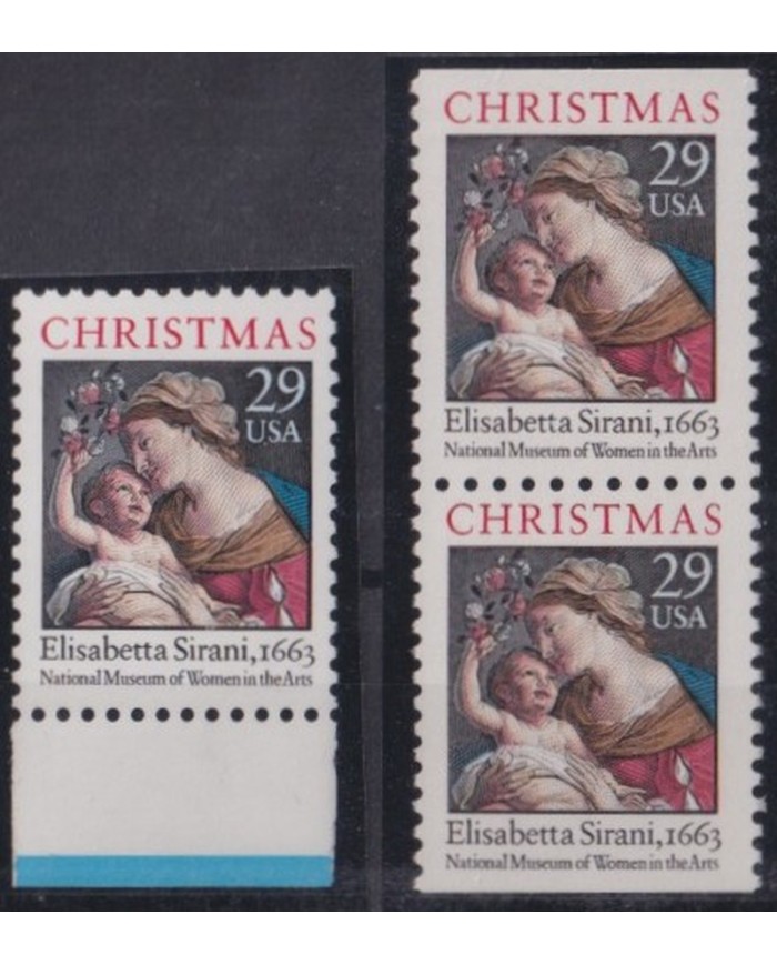 F-EX35850 USA US MNH 1994 CHRISTMAS NAVIDAD RELIGION PAINTING ELISABETTA SIRANI.