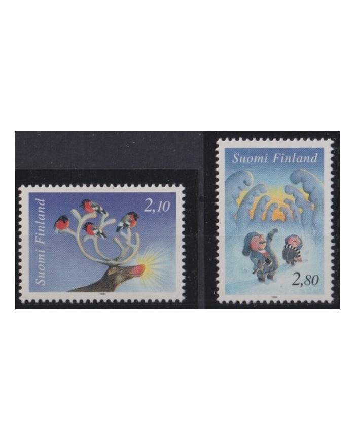 F-EX35856 SOUMI FINLAND MNH 1994 CHRISTMAS NAVIDAD RELIGION DRAWING.