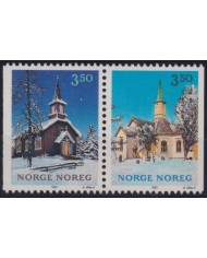 F-EX36048 NORWAY NORGE MNH 1993 CHRISTMAS NAVIDAD RELIGION CHURCH DRAWING.