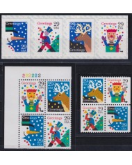 F-EX35849 USA US MNH 1993 CHRISTMAS NAVIDAD RELIGION WINTER SNOW.