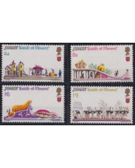 F-EX35044 UK ENGLAND JERSEY MNH 1970 BATTLE OF FLOWER CHILD DRAWING.