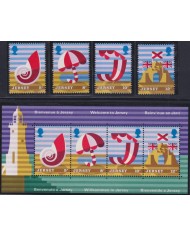 F-EX34963 UK ENGLAND JERSEY 1975 MNH TOURISM BEACH WELCOME TO JERSEY.