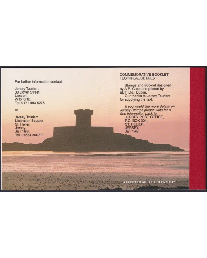F-EX34985 UK ENGLAND JERSEY 1996 MNH BOOKLED TOURISM BEACH LANDSCAPE.