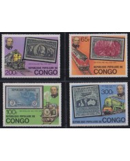 F-EX35019 CONGO MNH 1979 ROWLAND HILL GREAT CLASSIC STAMPS RAILROAD RAILWAYS FERROCARRIL.