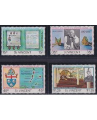 F-EX35016 ST VINCENT MNH 1977 CENT OF DIOCESE OF THE WINDWARD IS RELIGION CHURCH.