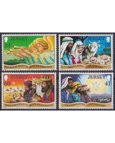 F-EX35111 UK ENGLAND JERSEY 1994 MNH CHRISTMAS NAVIDAD RELIGION DRAWING.