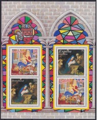 F-EX28971 ESPAÑA SPAIN MNH 2001 JOINS ISSUE WITH GERMANY ART PAINTING MADONNA