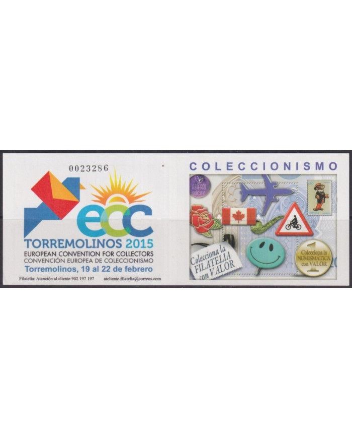 F-EX29010 ESPAÑA SPAIN MNH 2014 BOOKLED ECC TORREMOLINOS CONVENTION COLLECTIBLES.