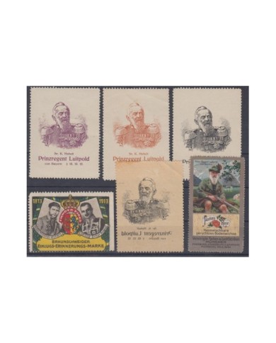 F-EX9083 GERMANY ALEMANIA OLD ROYAL CINDERELLA LOT. MH- NO GUM.