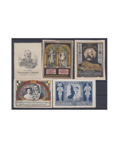 F-EX9116 GERMANY ALEMANIA OLD ROYAL CINDERELLA LOT. MH- NO GUM.