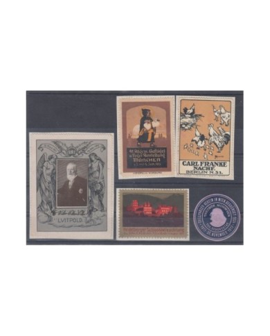 F-EX9117 GERMANY ALEMANIA OLD ROYAL CINDERELLA LOT. MH- NO GUM.