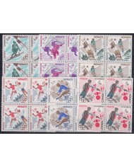 F-EX37037 MONACO MNH 1980 MOSCOW OLYMPIC GAMES ATHLETISM SHUTTING VOLLEYBALL HANDBALL.