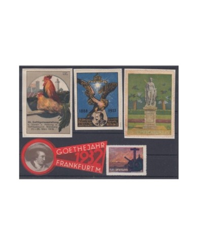 F-EX9118 GERMANY ALEMANIA OLD ROYAL CINDERELLA WILHELM II LOT. MH- NO GUM.