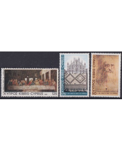 F-EX37423 CYPRUS CHIPRE MNH 1981 LEONARDO DA VINCI ART PAINTING.
